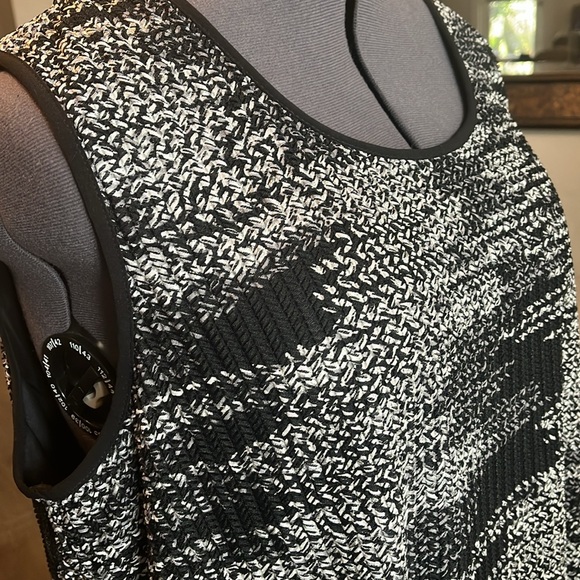 Kasper sleeveless top, black and grey with silver threads running throughout. - Picture 2 of 8